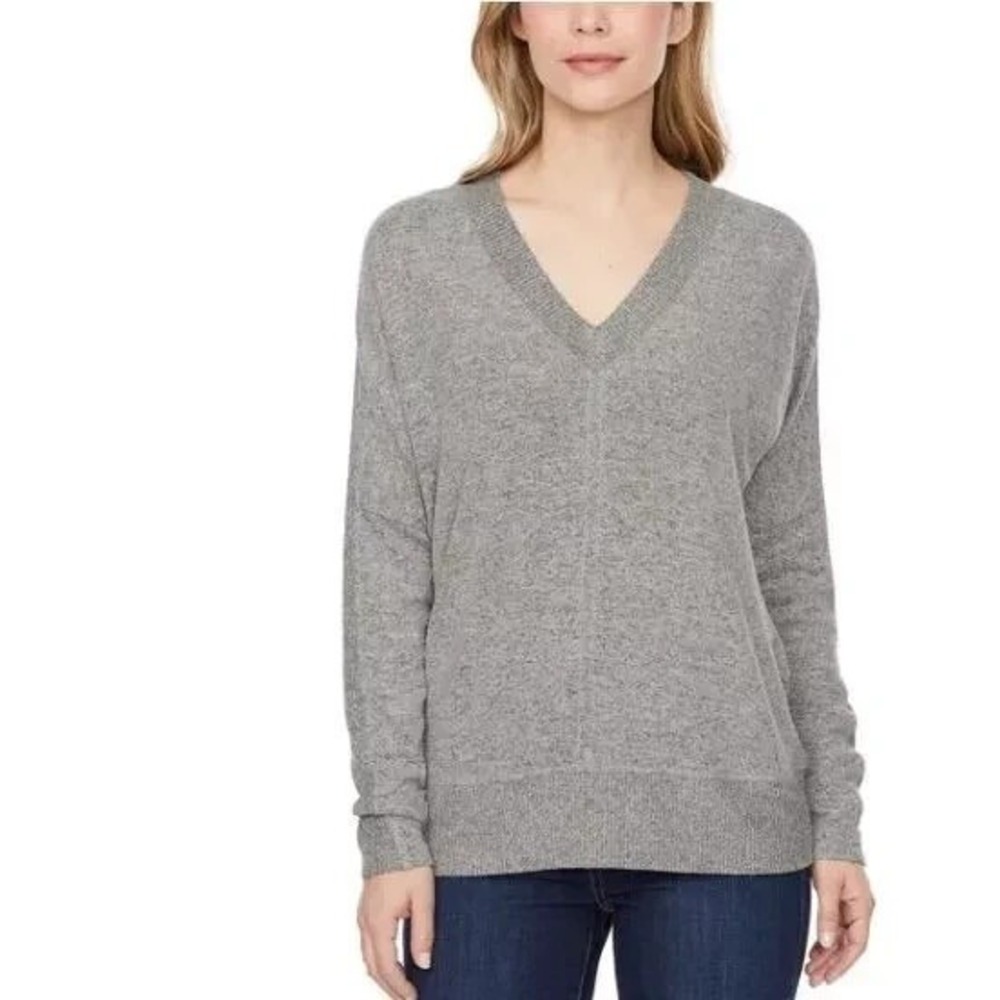 Buffalo David Bitton Super Soft Cozy V-Neck Sweater NWT Minimalist Quiet Luxury